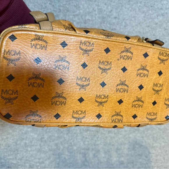 MCM Cognac Visetos Tote Bag - Picture 7 of 16